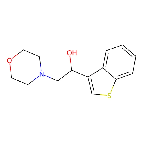 1-(1-Benzothiophen-3-yl)-2-morpholin-4-ylethanol structure