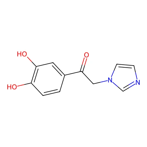 1-(3,4-Dihydroxyphenyl)-2-(1-imidazolyl)ethanone structure