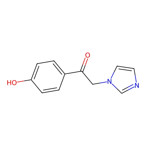 1-(4-Hydroxyphenyl)-2-imidazol-1-ylethanone structure