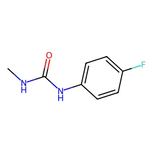 Urea, 1-(p-fluorophenyl)-3-methyl- structure