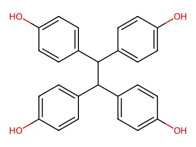 Phenol, 4,4',4'',4'''-(1,2-ethanediylidene)tetrakis- structure