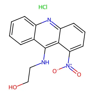 2-Hydroxyethyl-(1-nitroacridin-9-yl)azanium;chloride structure