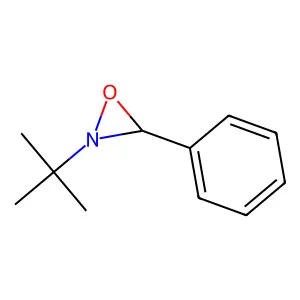 2-(1,1-Dimethylethyl)-3-phenyloxaziridine structure