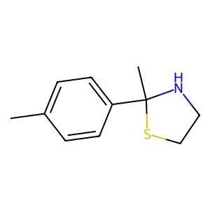 Thiazolidine, 2-(p-tolyl)-2-methyl- structure