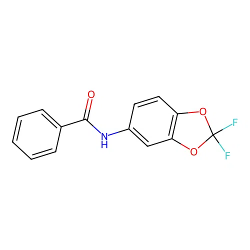 N-(2,2-difluoro-1,3-benzodioxol-5-yl)benzamide structure