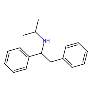 N-isopropyl-1,2-diphenylethylamine structure