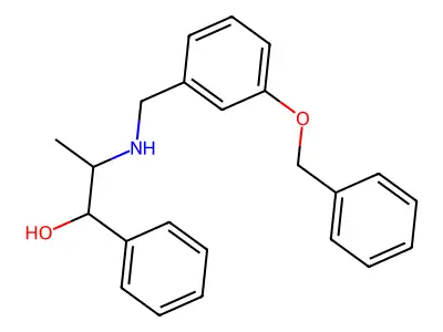 2-{[3-(Benzyloxy)benzyl]amino}-1-phenylpropan-1-ol structure
