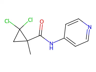 Cyclopropanecarboxamide, 2,2-dichloro-1-methyl-N-4-pyridinyl-(9CI) structure
