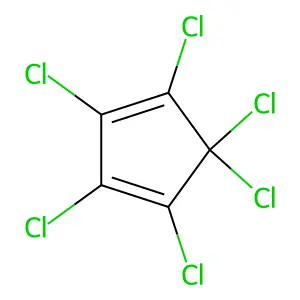 Hexachlorocyclopentadiene structure