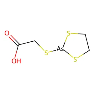 Acetic acid, (1,3,2-dithiarsolan-2-ylthio)- structure