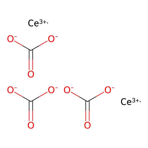 Cerous carbonate structure