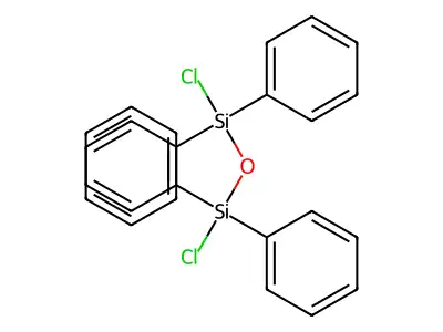 Disiloxane, 1,3-dichloro-1,1,3,3-tetraphenyl- structure