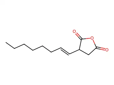 3-Octenylsuccinic anhydride structure