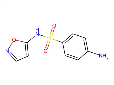 Benzenesulfonamide, 4-amino-N-5-isoxazolyl- structure