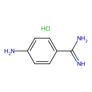 Benzenecarboximidamide, 4-amino-, hydrochloride (1:1) structure