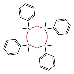 2,4,6,8-Tetramethyl-2,4,6,8-tetraphenylcyclotetrasiloxane structure