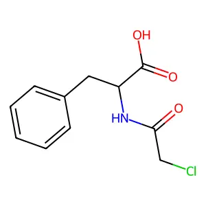 N-(Chloroacetyl)-3-phenyl-DL-alanine structure