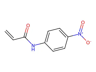 N-(4-nitrophenyl)acrylamide structure