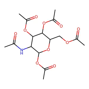 N-Acetyl-beta-D-glucosamine tetraacetate structure