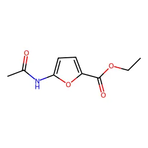 Ethyl 5-acetamido-2-furoate structure