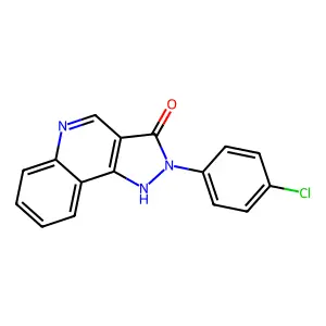 2-(4-chlorophenyl)-1H-pyrazolo[4,3-c]quinolin-3-one structure