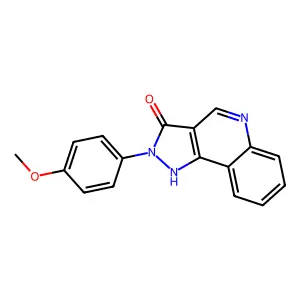 2,5-Dihydro-2-(4-methoxyphenyl)-3H-pyrazolo(4,3-c)quinolin-3-one structure