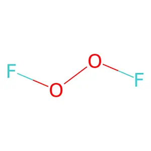 Oxygen fluoride (O2F2) structure