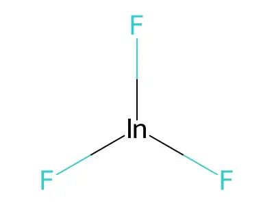 Indium fluoride (InF3) structure
