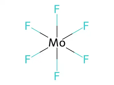 Molybdenum hexafluoride structure