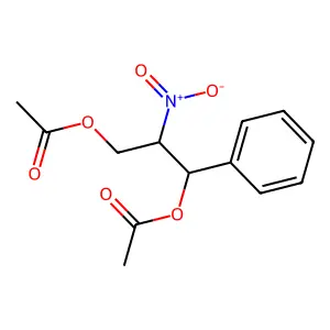 1-Phenyl-2-nitro-1,3-diacetoxypropane structure