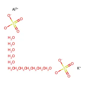 Aluminum potassium sulfate dodecahydrate
