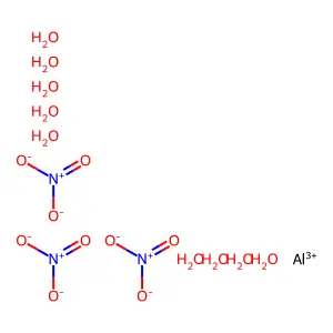 Aluminum nitrate nonahydrate structure