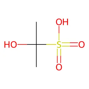 2-Propanesulfonic acid, 2-hydroxy- structure