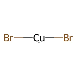 Copper bromide (CuBr2) structure
