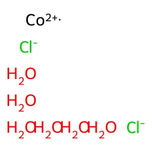Cobaltous chloride hexahydrate structure
