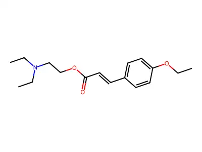 2-(Diethylamino)ethyl 3-(4-ethoxyphenyl)prop-2-enoate structure