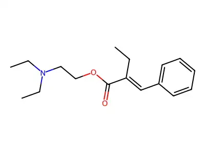2-(Diethylamino)ethyl 2-benzylidenebutanoate structure