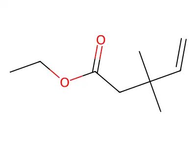 Ethyl 3,3-dimethylpent-4-enoate structure