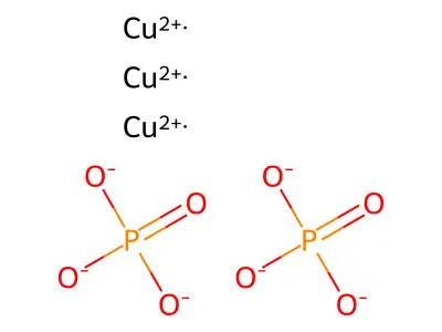 Cupric phosphate structure