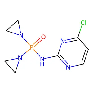 Phosphinic amide, P,P-bis(1-aziridinyl)-N-(4-chloro-2-pyrimidinyl)- structure