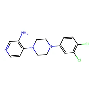 Piperazine, 1-(3-amino-4-pyridyl)-4-(3,4-dichlorophenyl)- structure