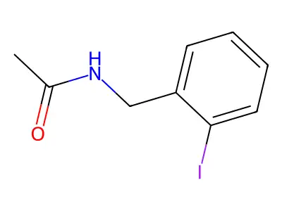 Acetamide, N-[(2-iodophenyl)methyl]- structure