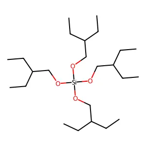 Tetrakis(2-ethylbutyl) orthosilicate structure