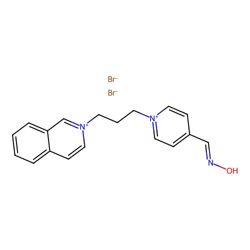 2-(3- isoquinoliumdibromideoxime structure