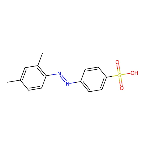 4-[(2,4-Dimethylphenyl)diazenyl]benzenesulfonic acid structure