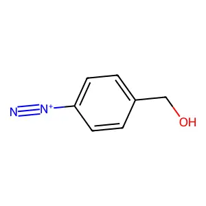 4-(Hydroxymethyl)benzenediazonium structure