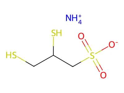 Ammonium 2,3-dimercaptopropanesulphonate structure