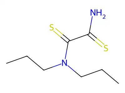 Ethanedithioamide, N,N-dipropyl- structure