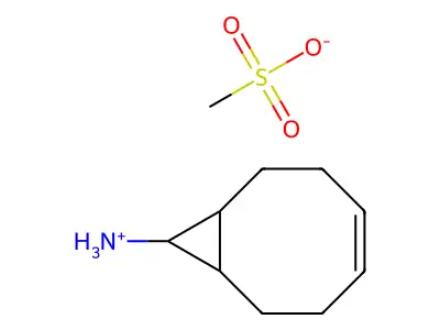 9-Bicyclo[6.1.0]non-4-enylazanium;methanesulfonate structure