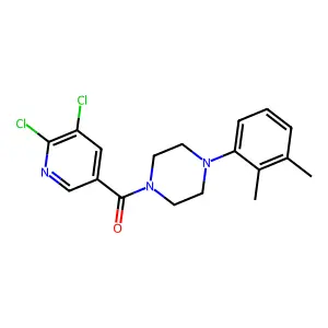 1-(5,6-Dichloropyridine-3-carbonyl)-4-(2,3-dimethylphenyl)piperazine structure